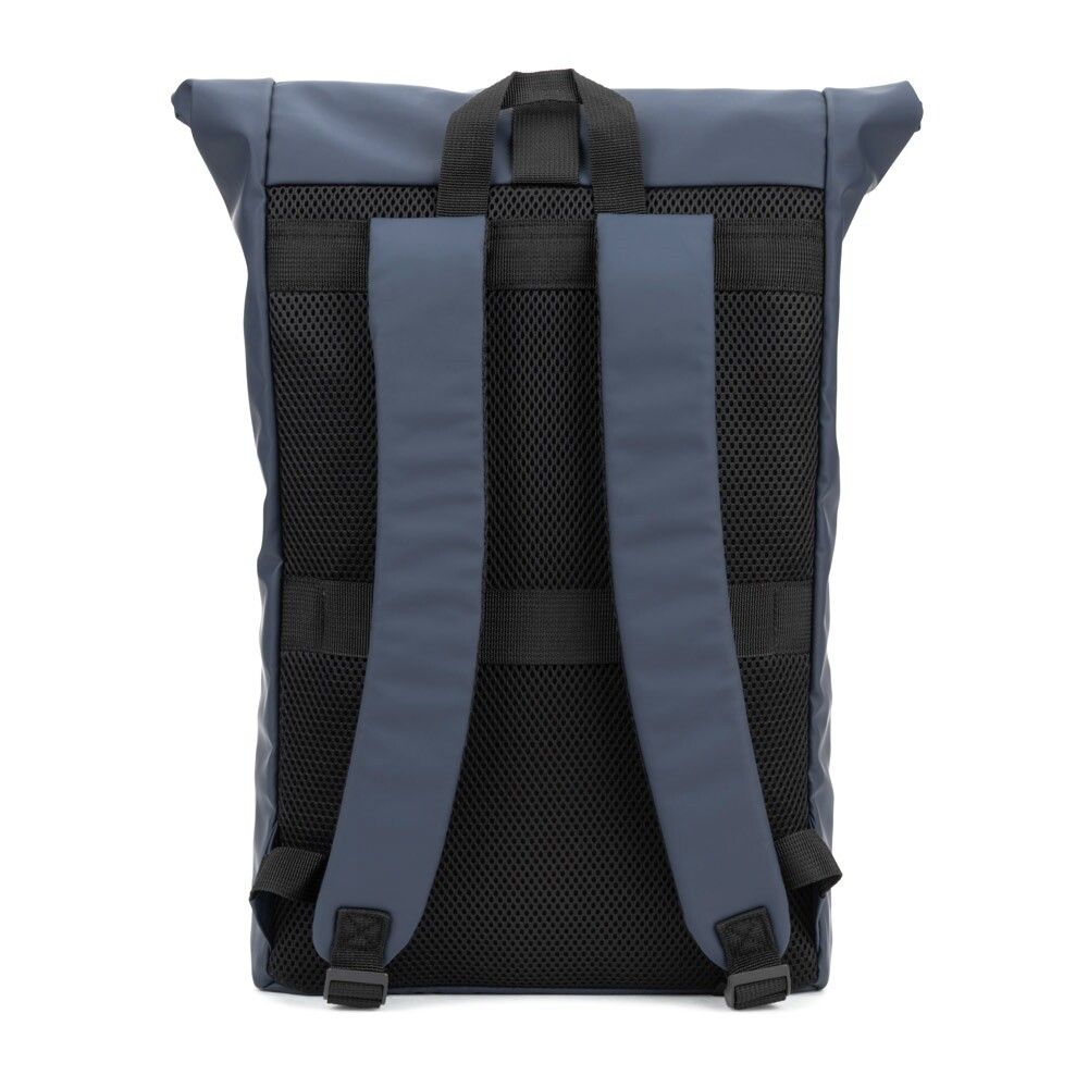 PORTLAND Roll-Top-Rucksack aus PU mit Laptopfach, 16“ - blau-377