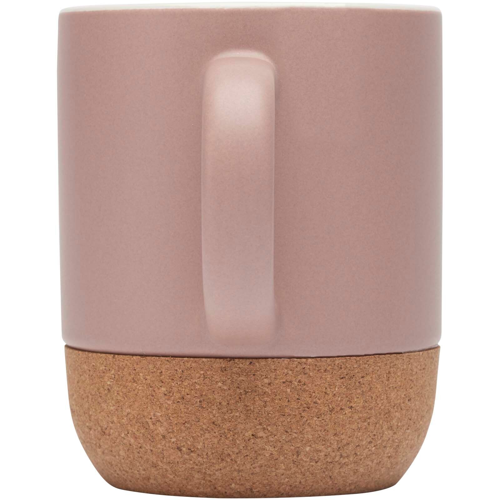 Billie 300 ml Keramiktasse mit Korkdetails  - altrosa-509