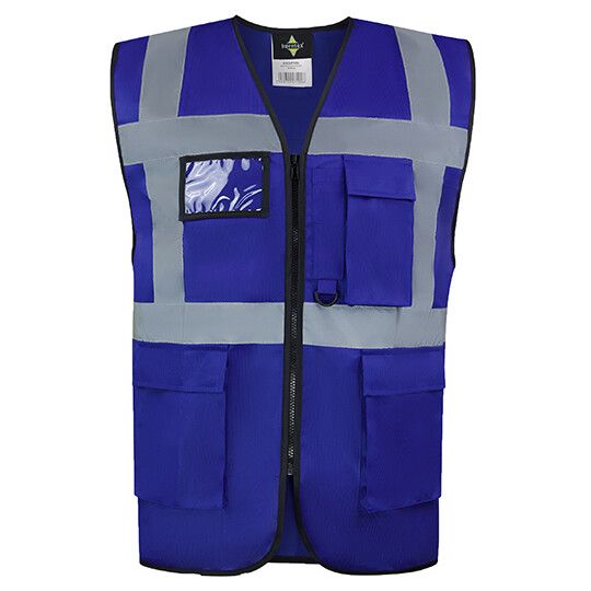 CO² Neutral Multifunctional Executive Safety Vest Hamburg - royal blue-932
