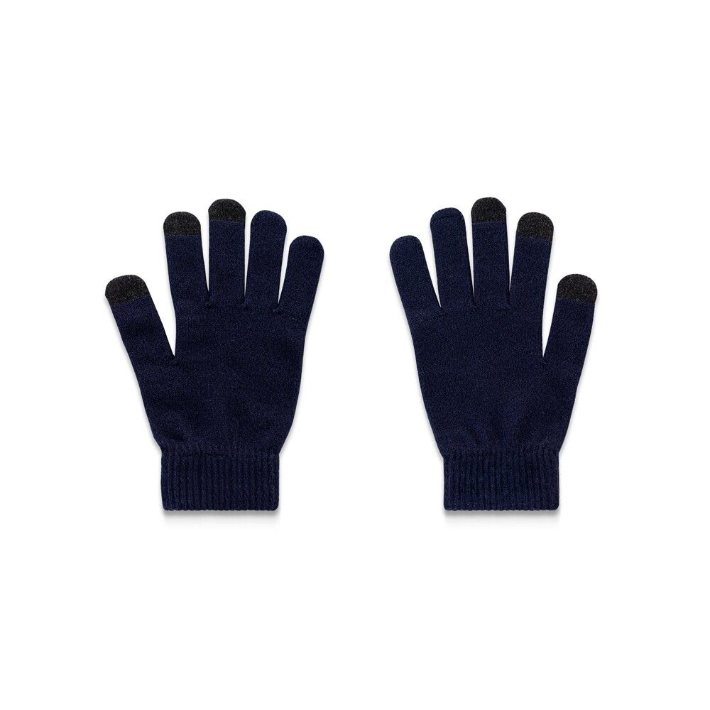 BURROW Handschuhe aus recyceltem Polyester (100% rPET) mit Tastspitzen - dunkelblau-974