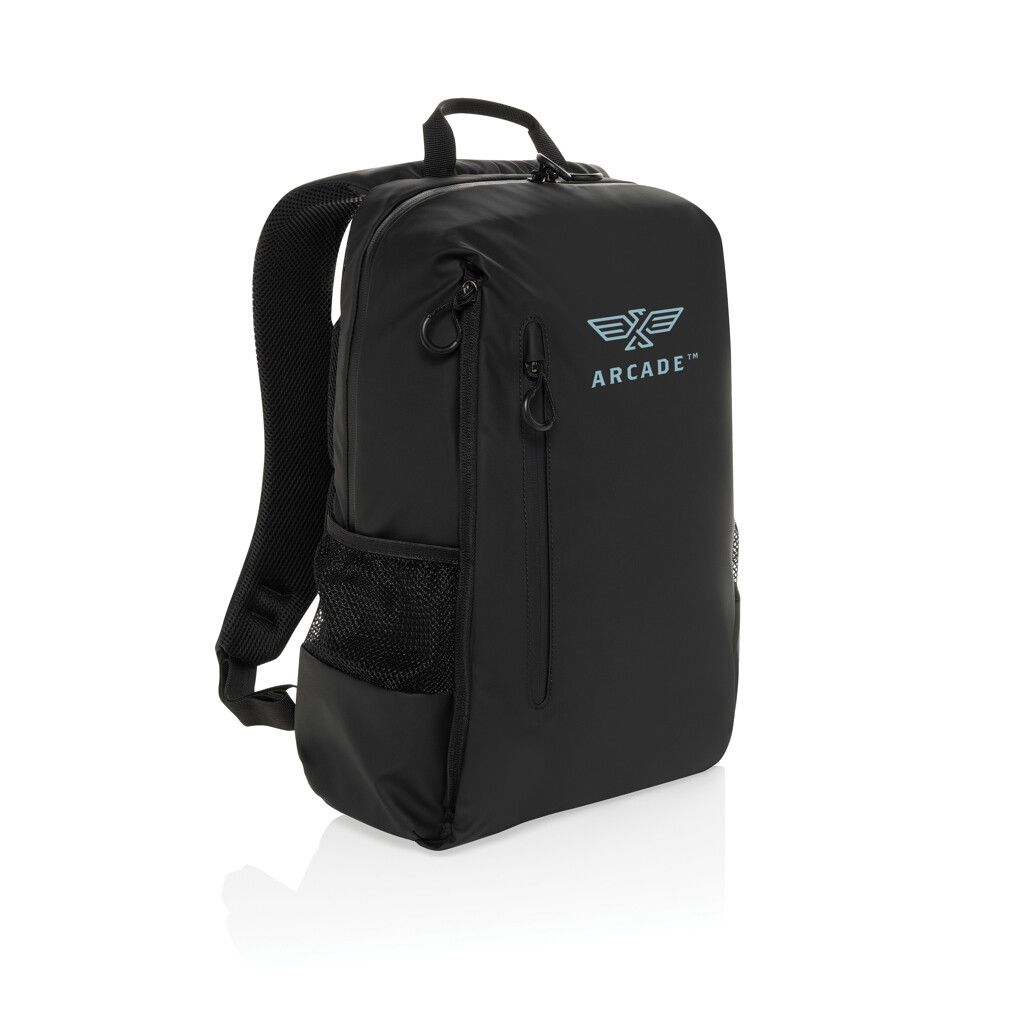 Lima Aware™ RPET wasserabweisender 15,6" Laptop-Rucksack - schwarz-407