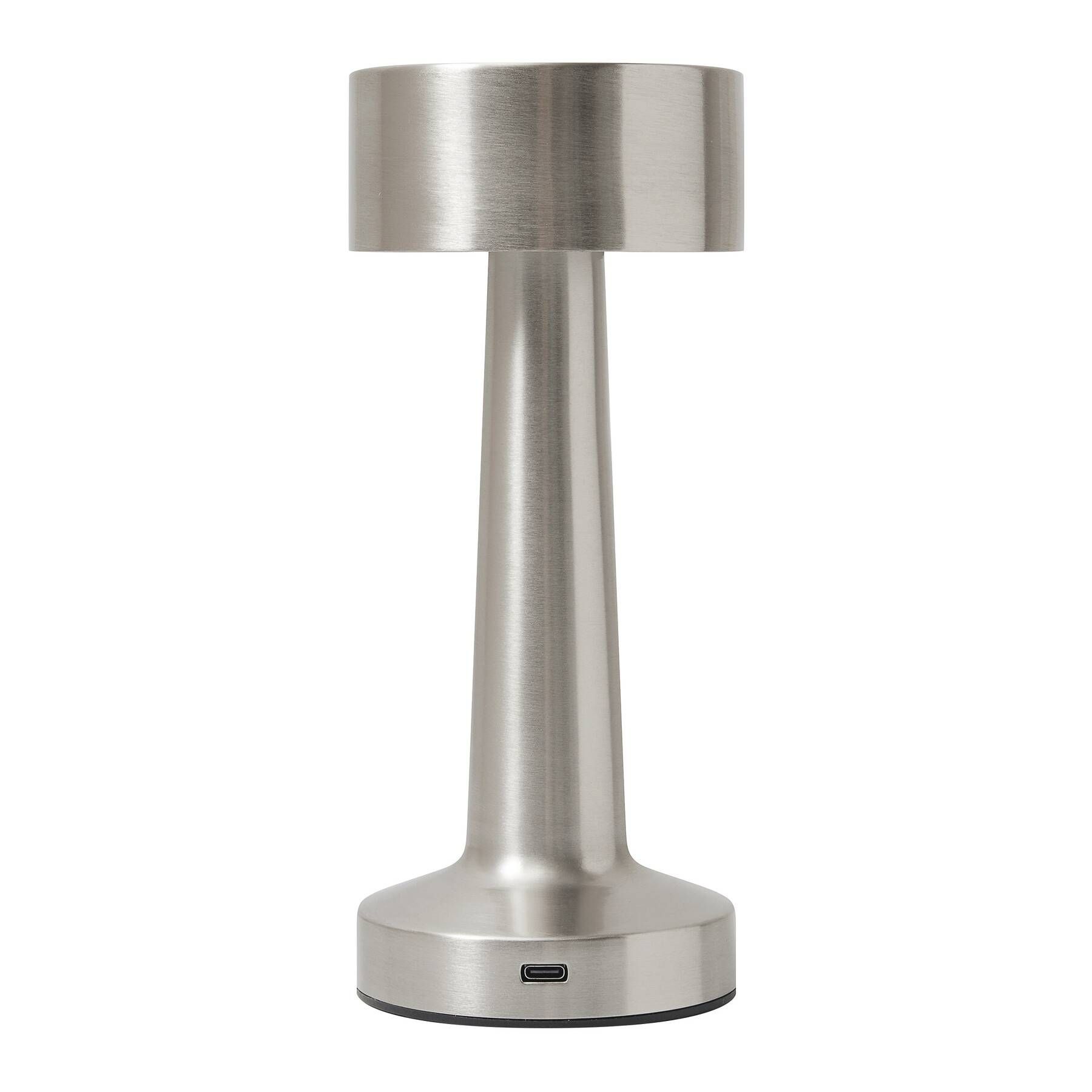 Edelstahl-Tischlampe MUSHROOM - silber-411