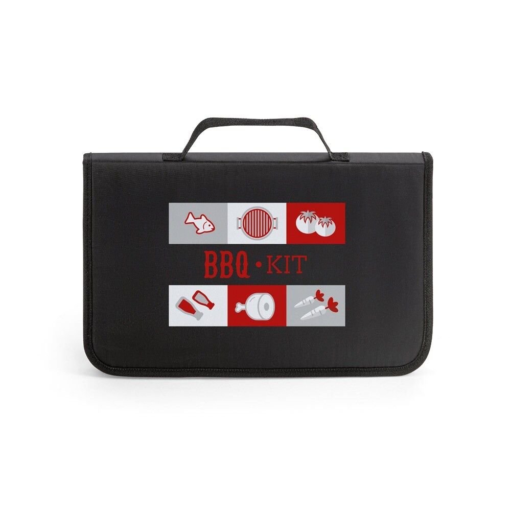 FLARE Grill-Set aus Holz und Edelstahl, 5-teilig - schwarz-477