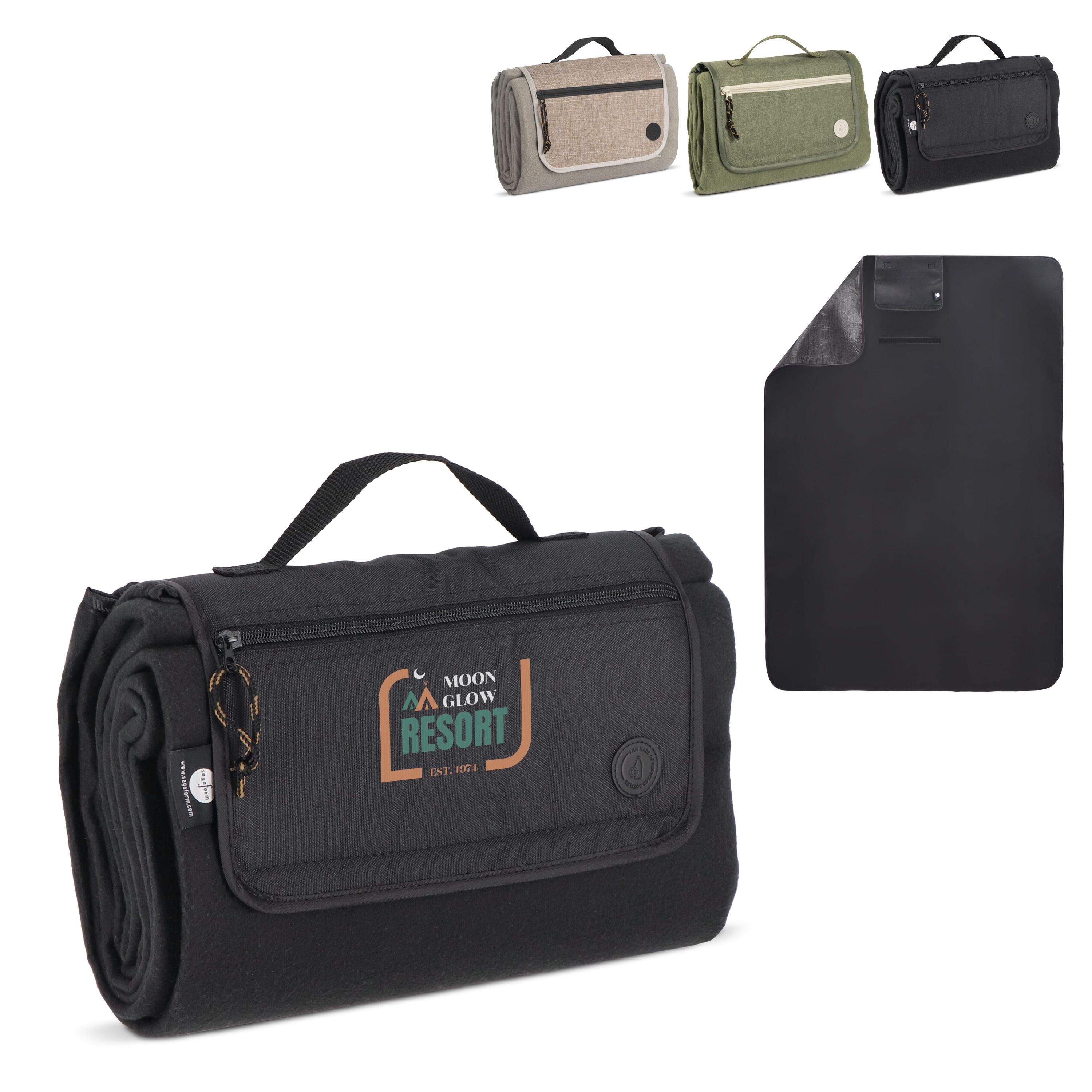 Sagaform City Picknickdecke 170x130cm - grün-207