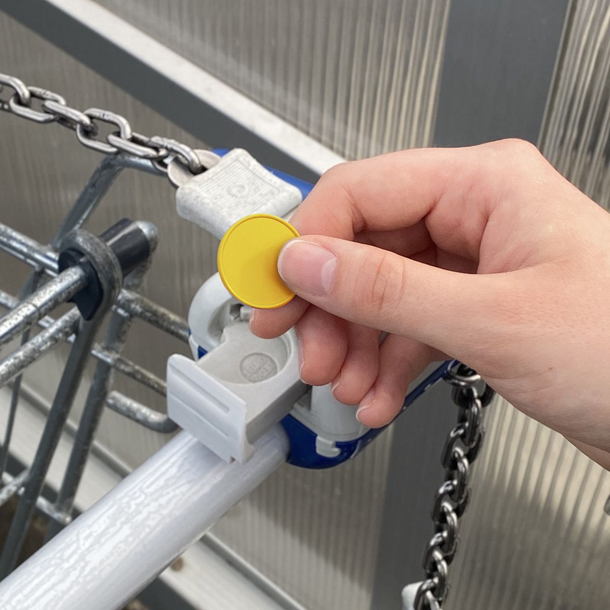 1€-Chip (ohne Loch) - gelb-906