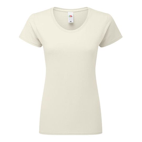 Ladies Iconic 195 Ringspun T - natural-614