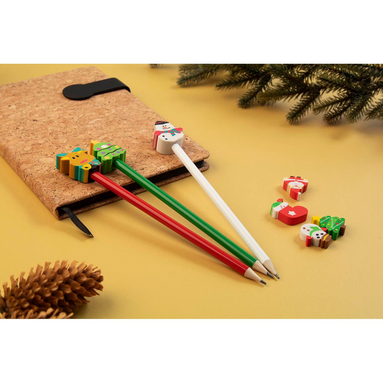 Ramsvika Bleistift mit Weihnachtsfigur, Rentier - rot-804