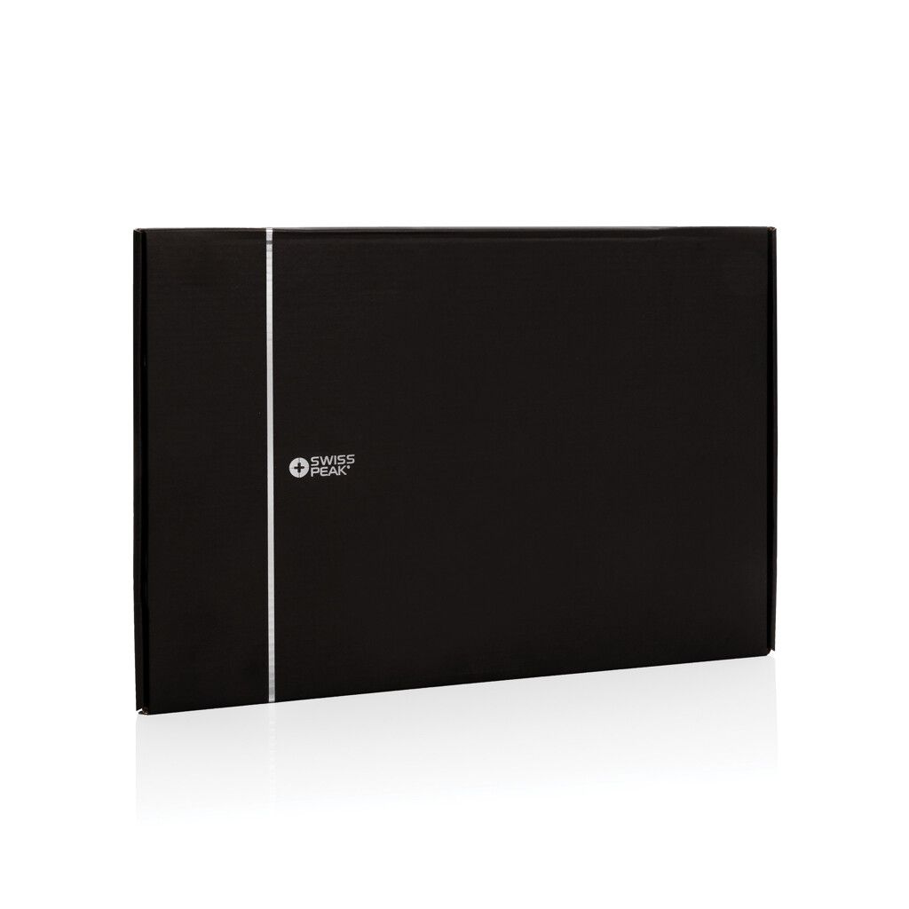 Swiss Peak 15W 3-in-1 Lade-Mauspad aus RCS recyceltem PU - schwarz-786