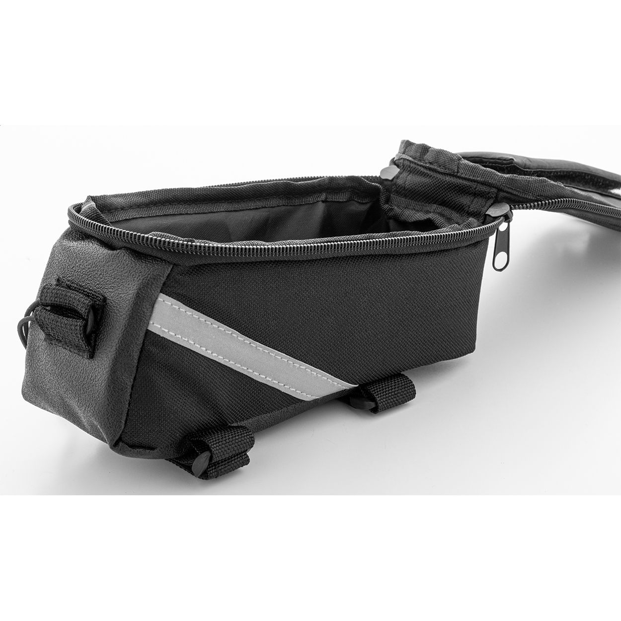 Velofon RPET-Fahrrad-Handyhaltertasche - schwarz-531