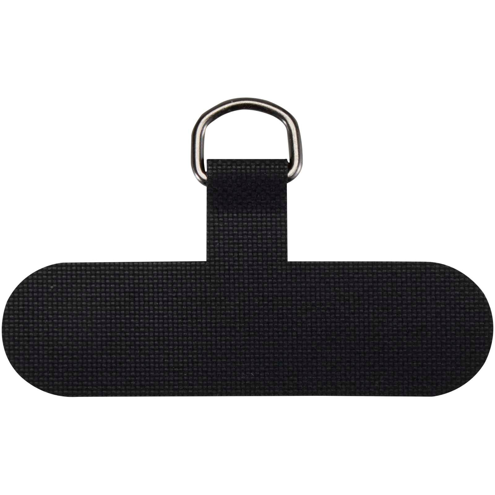 Vega verstellbares, recyceltes Smartphone Lanyard - schwarz-958