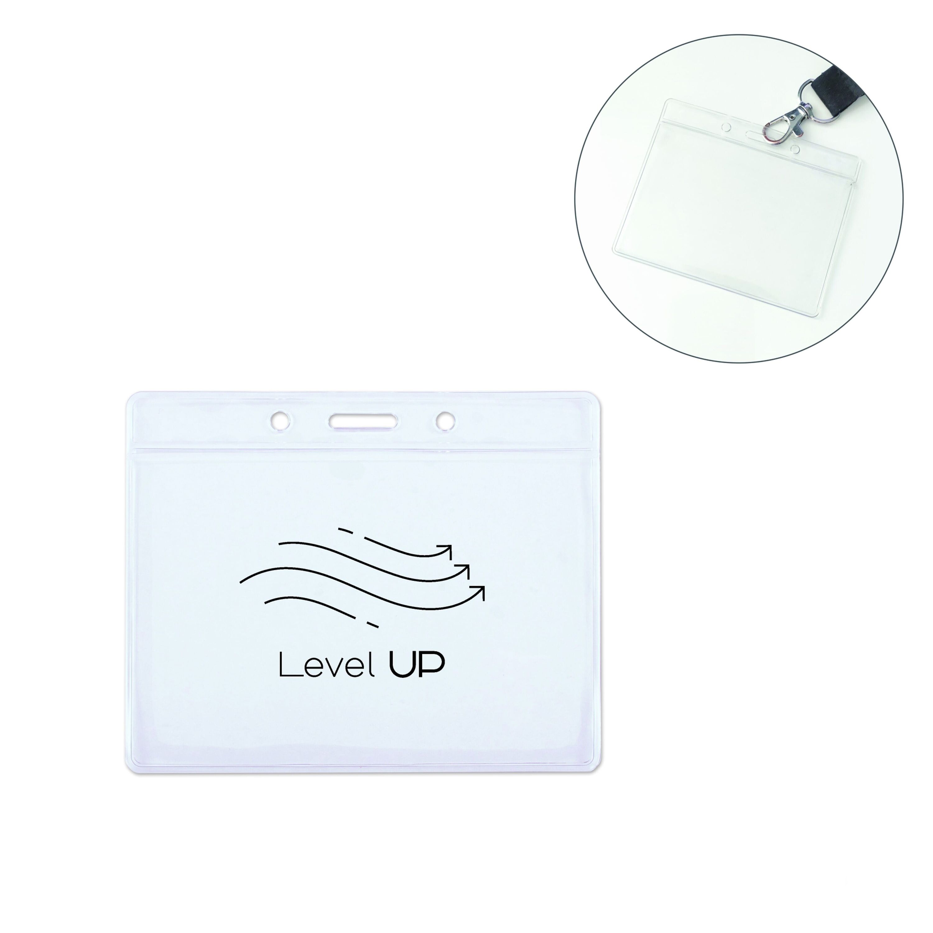 Ausweishalter quer - transparent-572