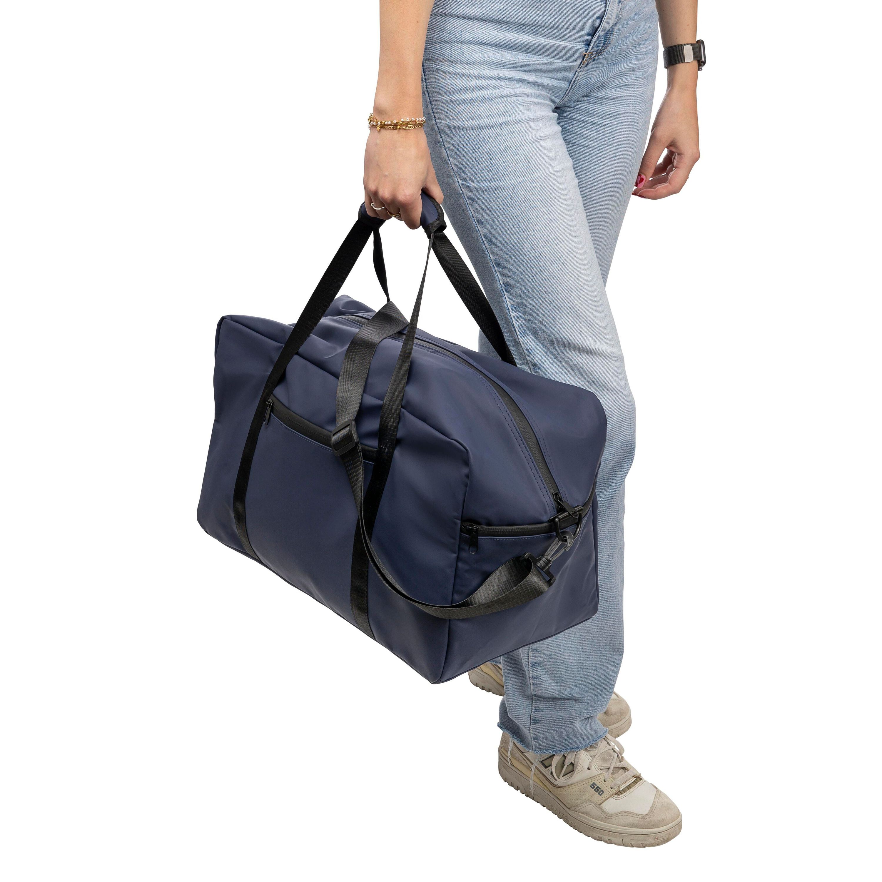 Recycelte PU-Reisetasche Mirae - schwarz-397