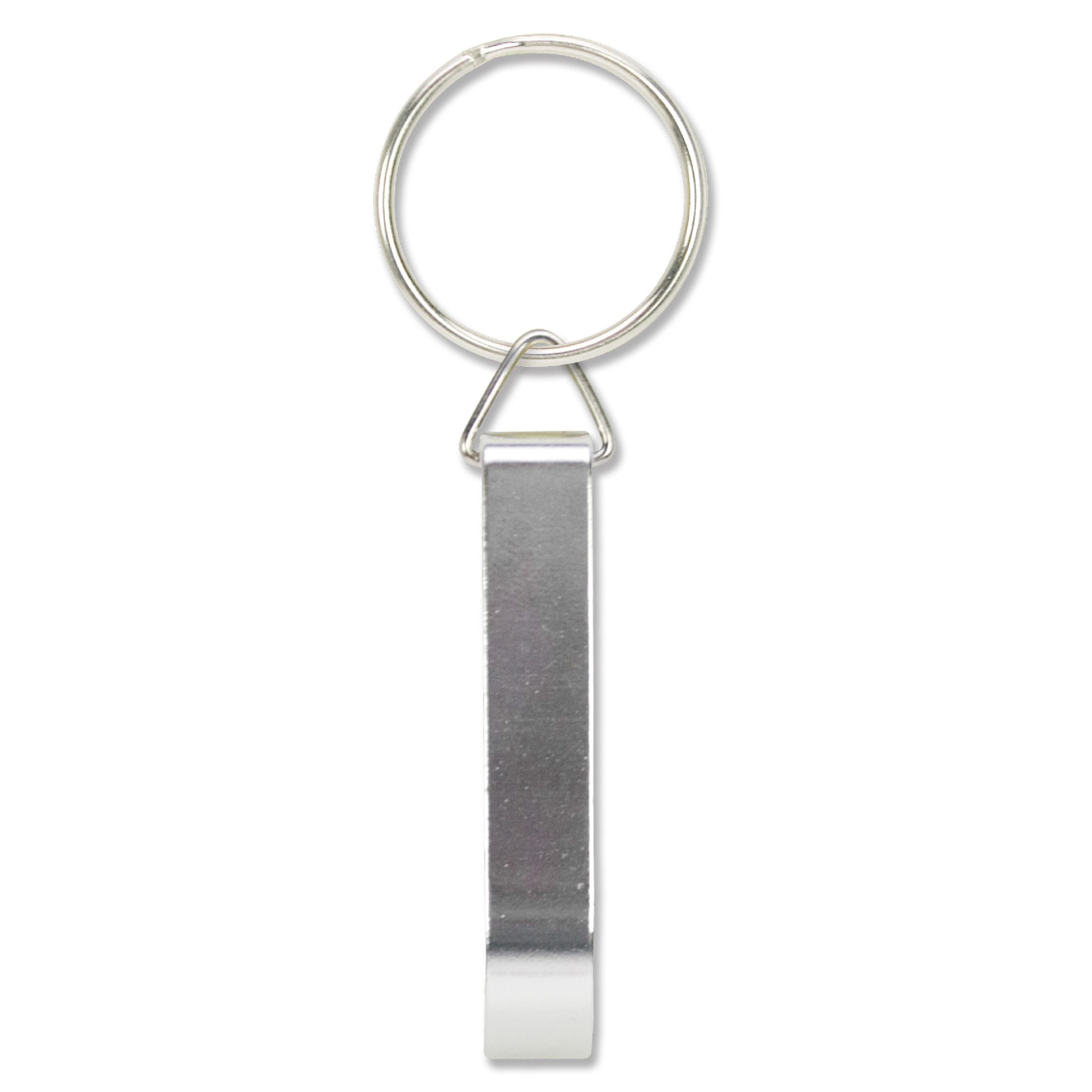 Schlüsselanhänger mit Öffner - silber-859