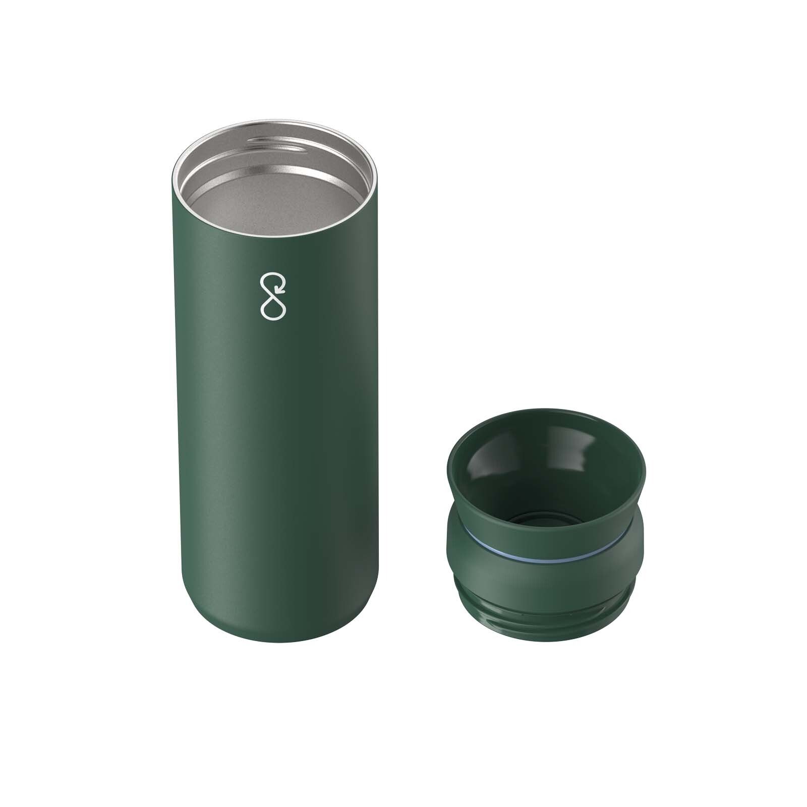 Ocean Bottle Peak Brew 590 ml Becher aus recyceltem Edelstahl - waldgrün-854