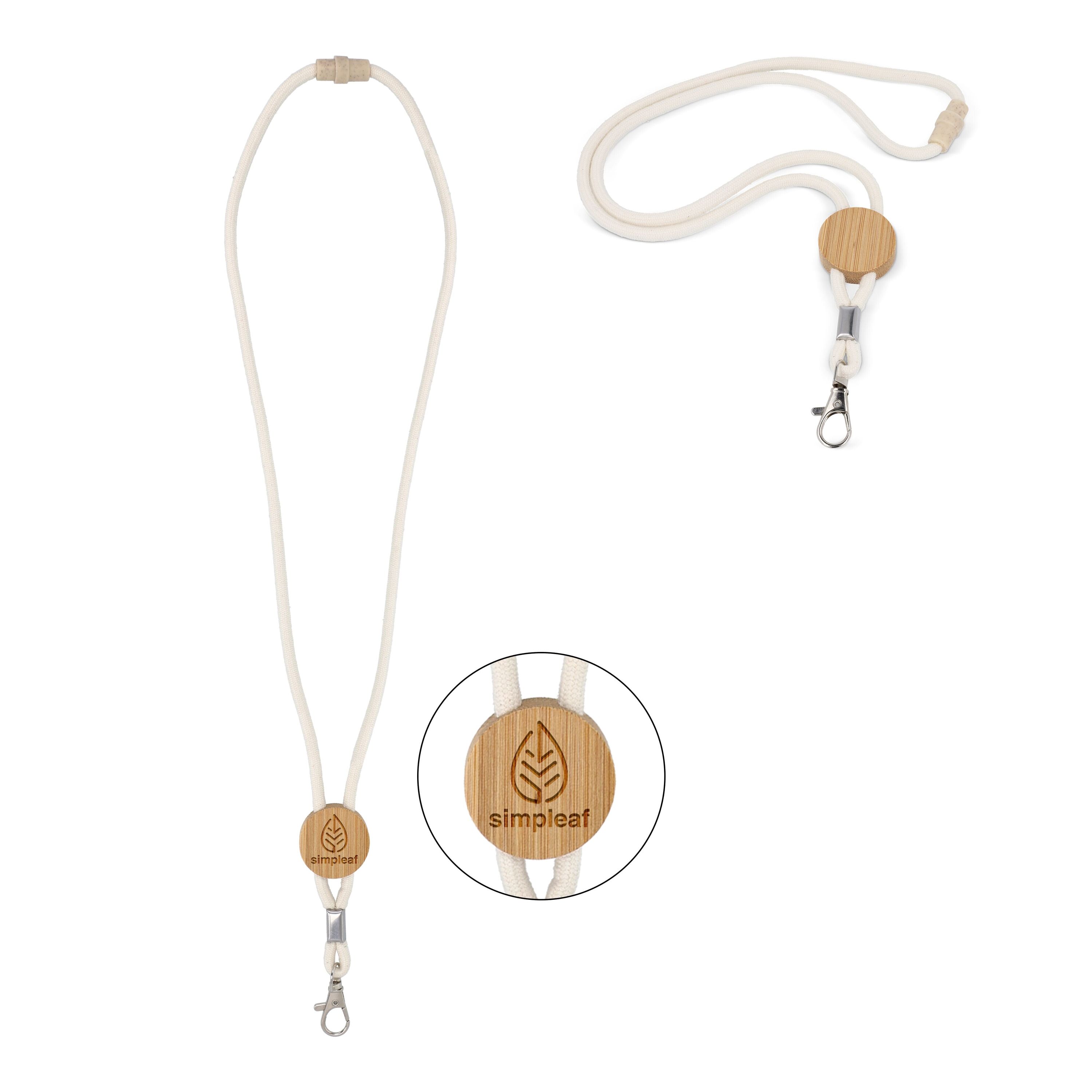 Baumwollkordel Lanyard - natur-915