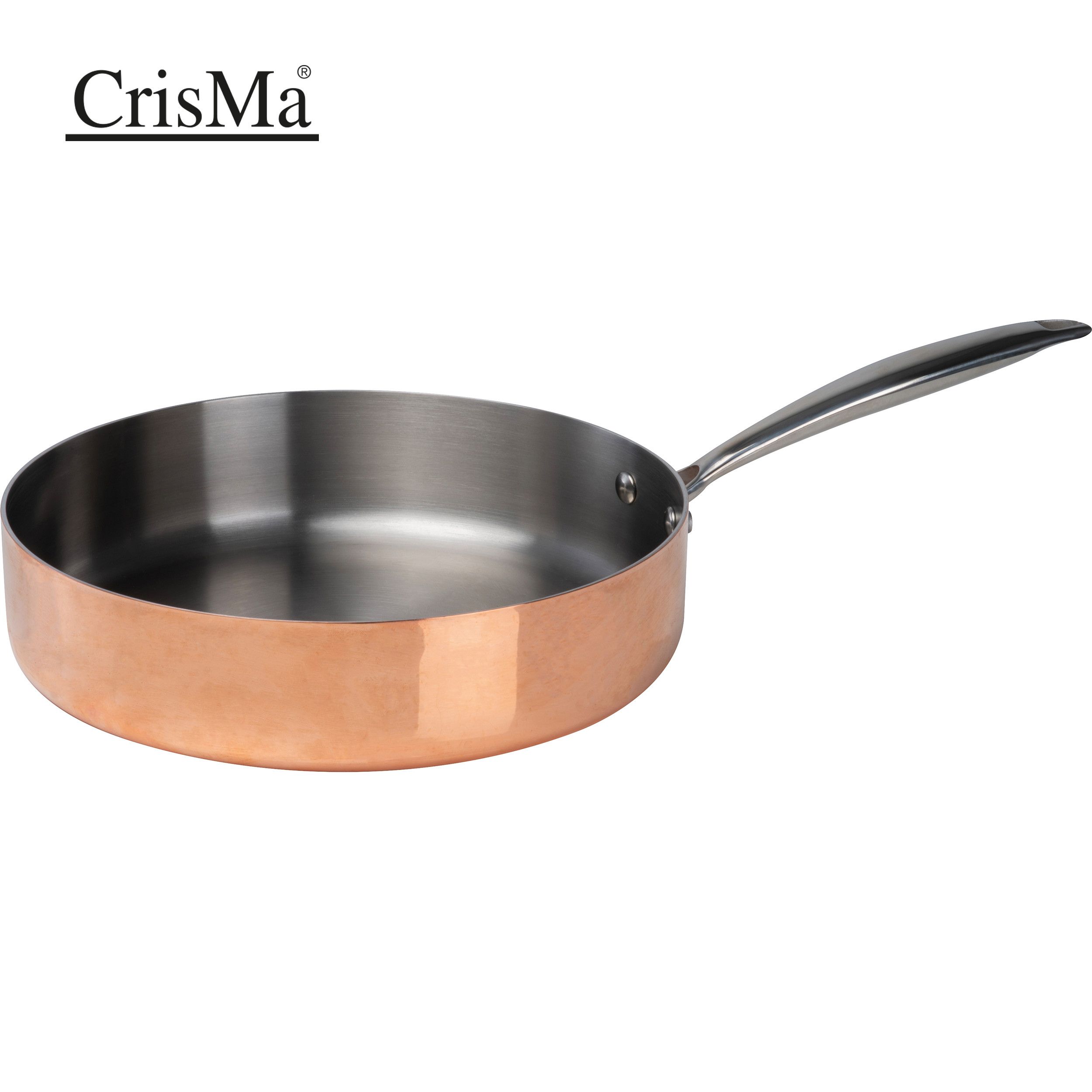CrisMa Induktionsbratpfanne mit hohem Rand  - kupfer-843
