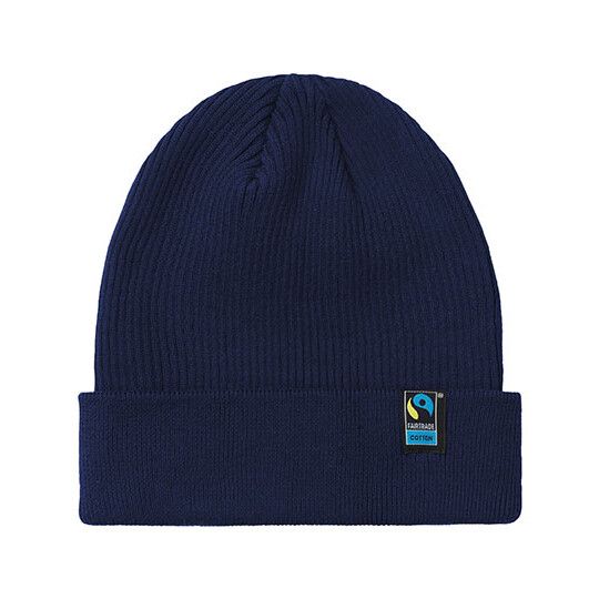 Mixed Knit Beanie - navy-6