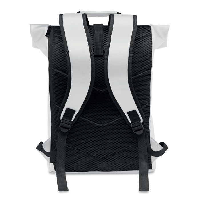 15" Rolltop-Rucksack PU BAI ROLL - weiß-373