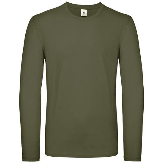 Men´s T-Shirt #E150 Long Sleeve für Herren - urban khaki - L-761