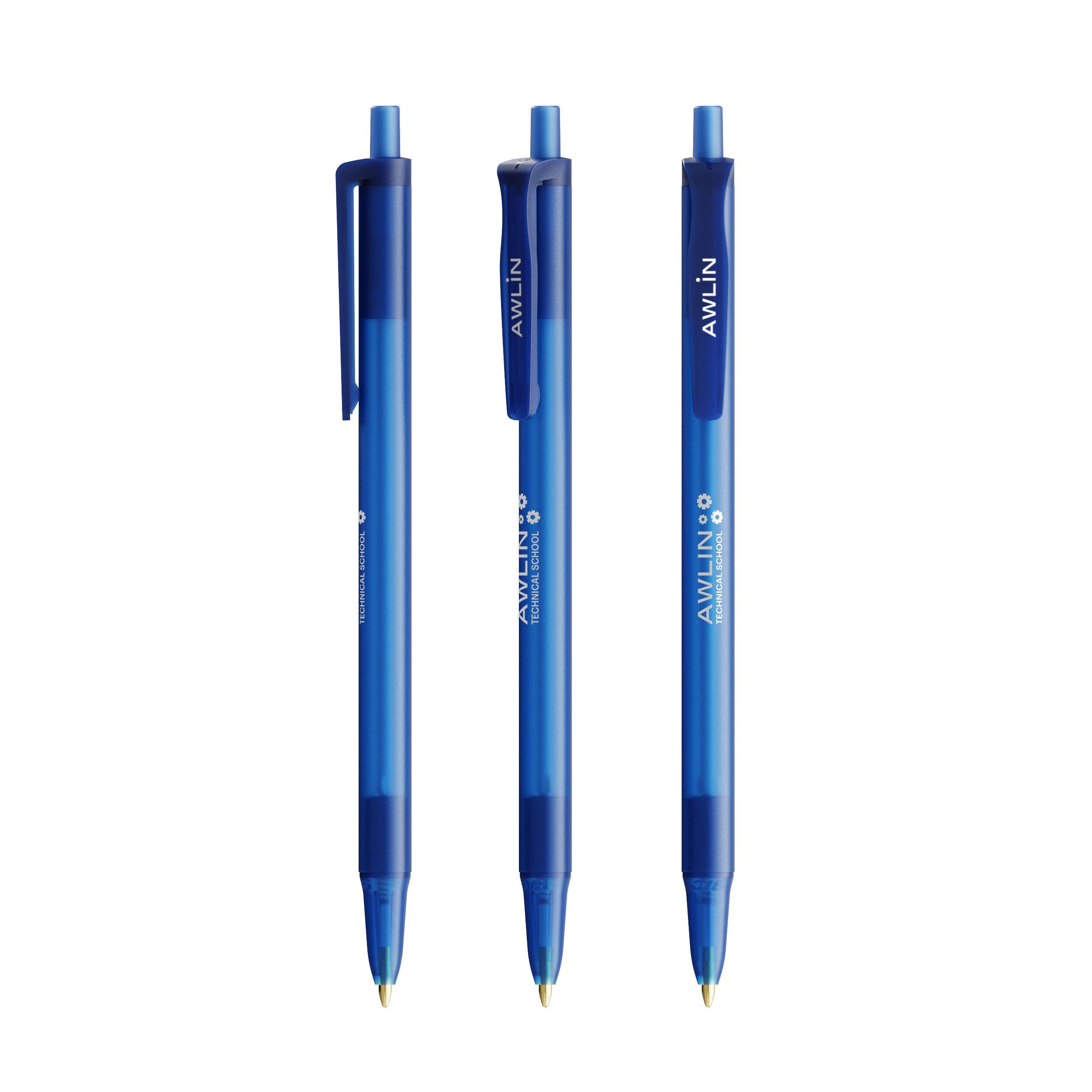 BIC® Clic Stic Softfeel Kugelschreiber, Mine schwarz - gefrostetes dunkelblau-414