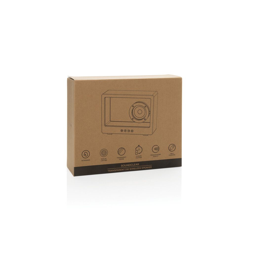 Soundclear transparenter 5W Wireless Lautsprecher - schwarz-148