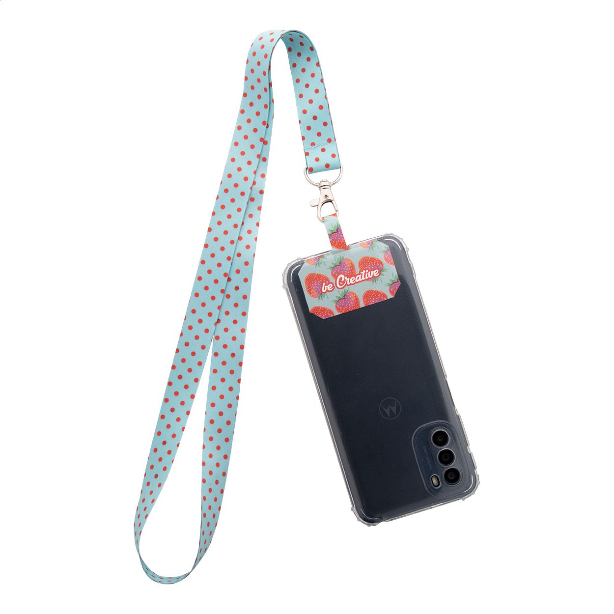 Subyard Mobile RPET individuelles RPET Handyhalter-Lanyard - weiß-576