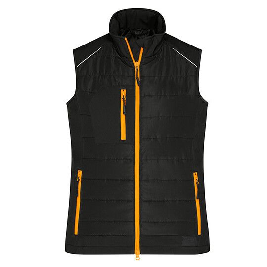 black - neon orange