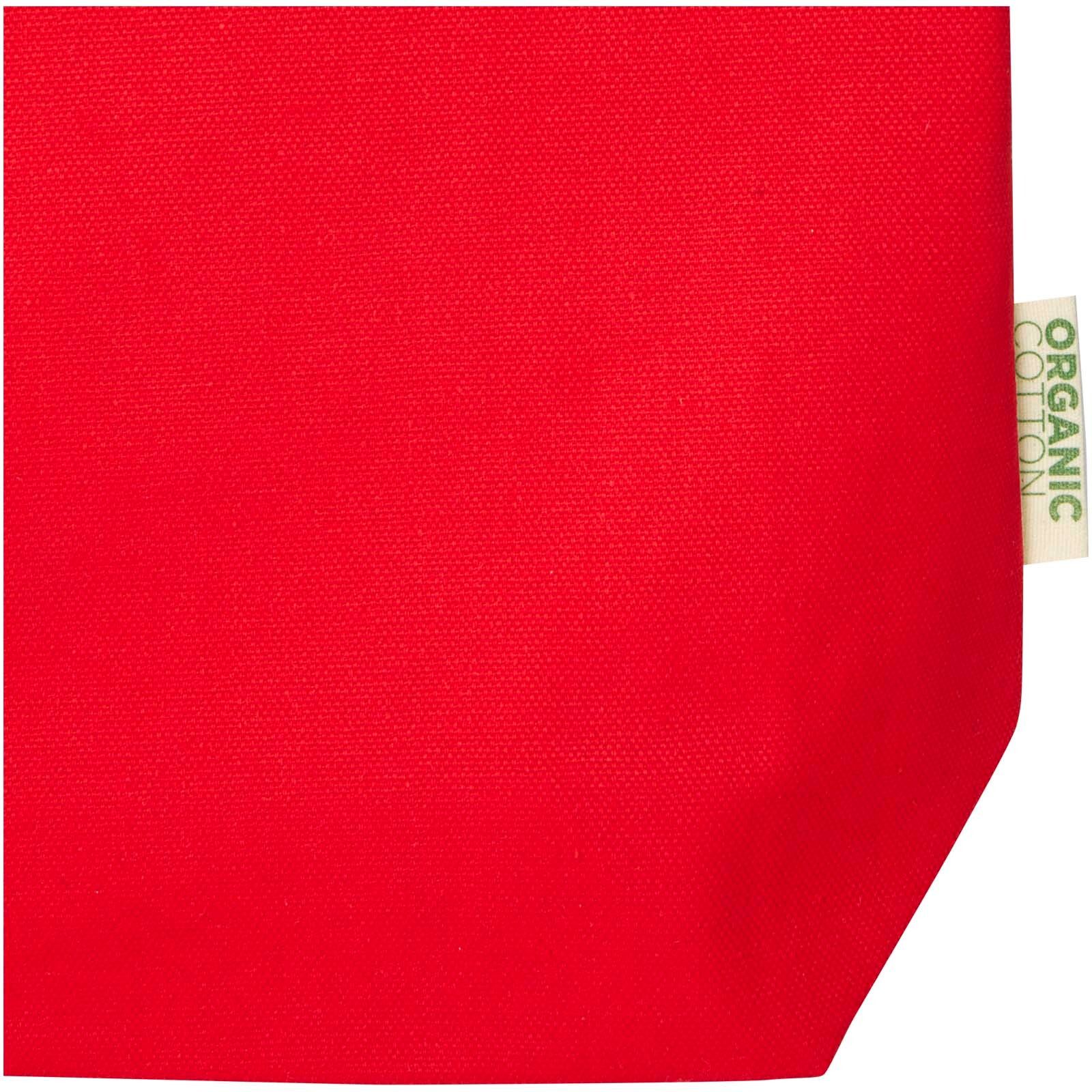 Odisha 180 g/m² OCS Bio-Tragetasche mit breitem Boden 11L - rot-333
