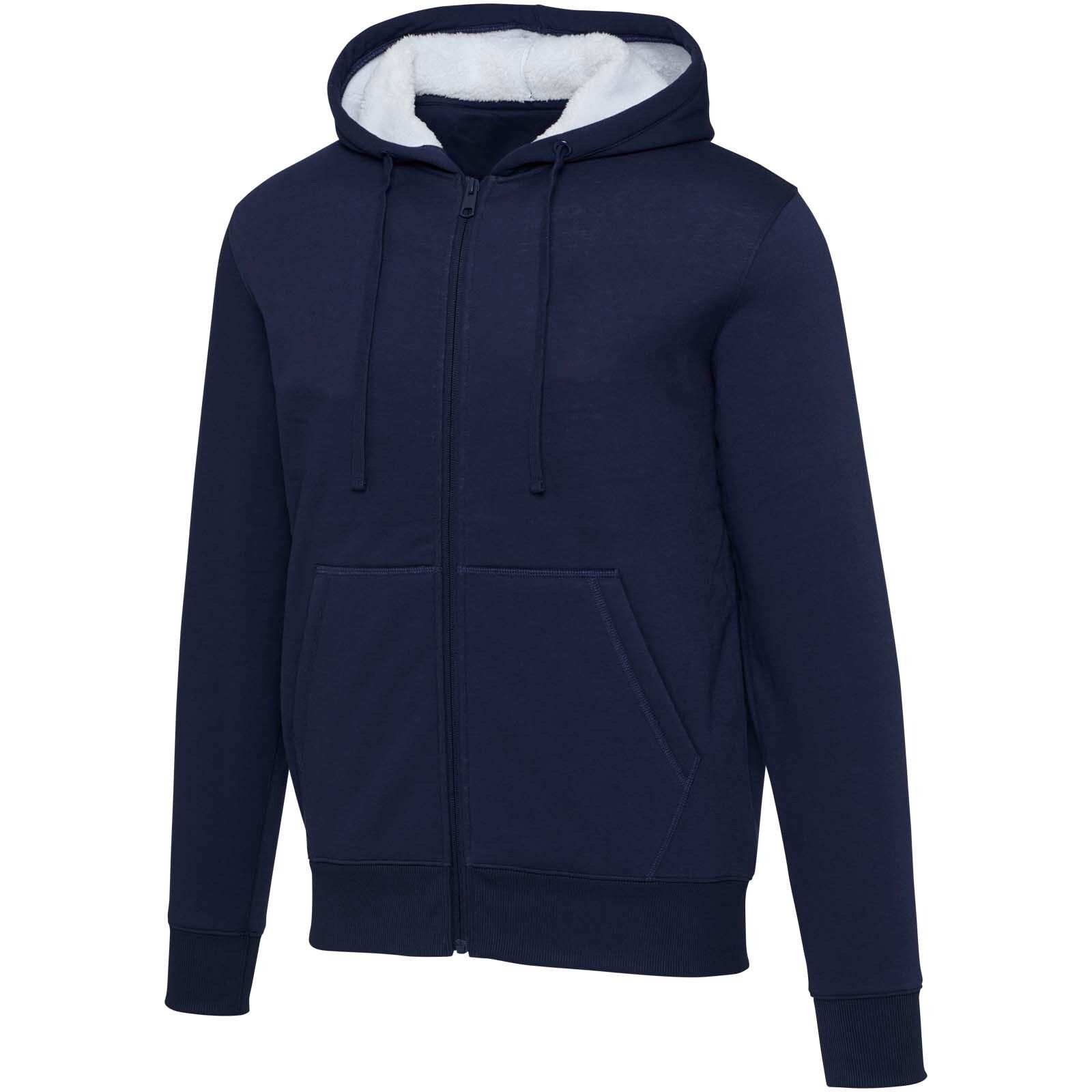 Natron Sherpa-Kapuzenjacke mit Reißverschluss - navy - XL-918