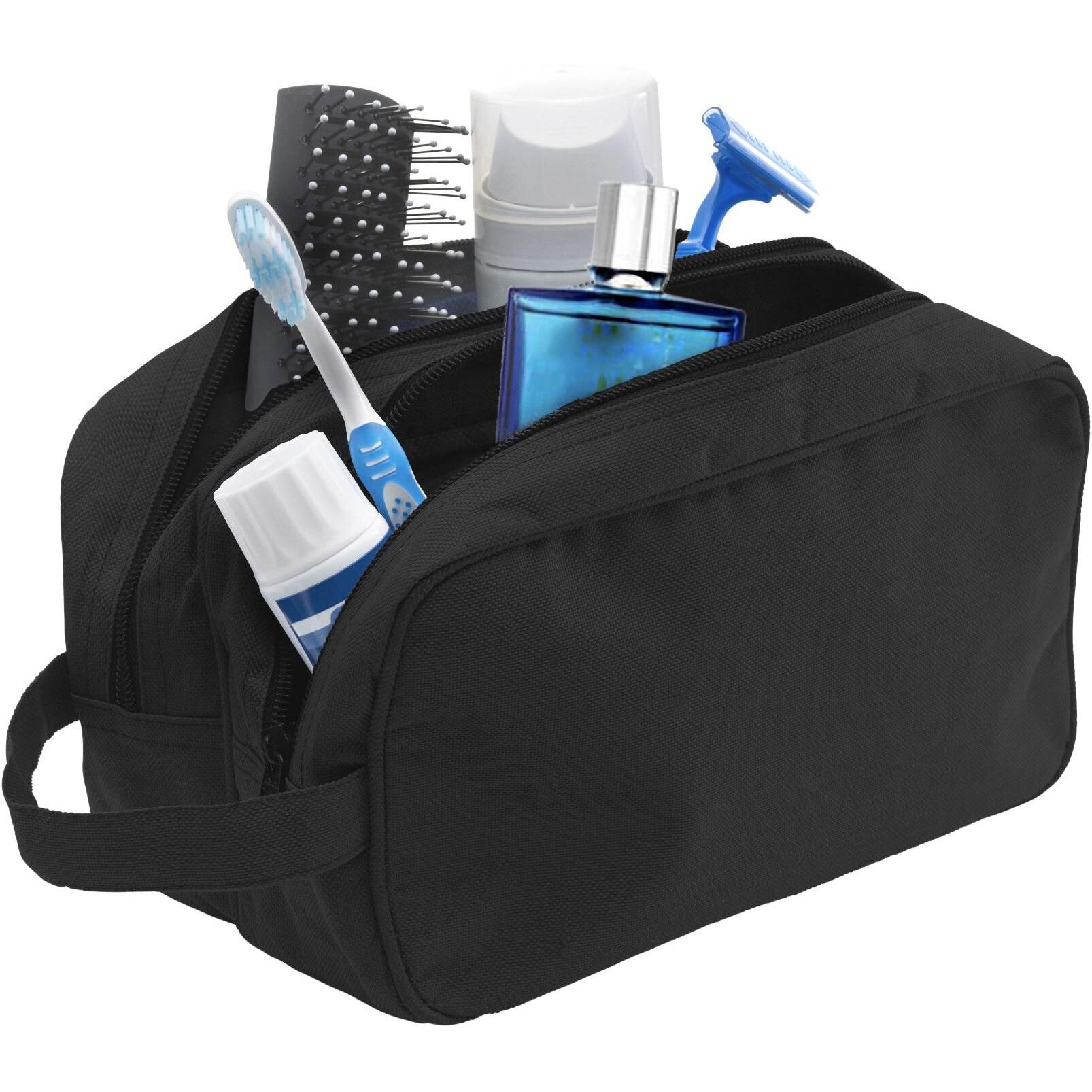 Kulturtasche aus Polyester Calista - schwarz-833