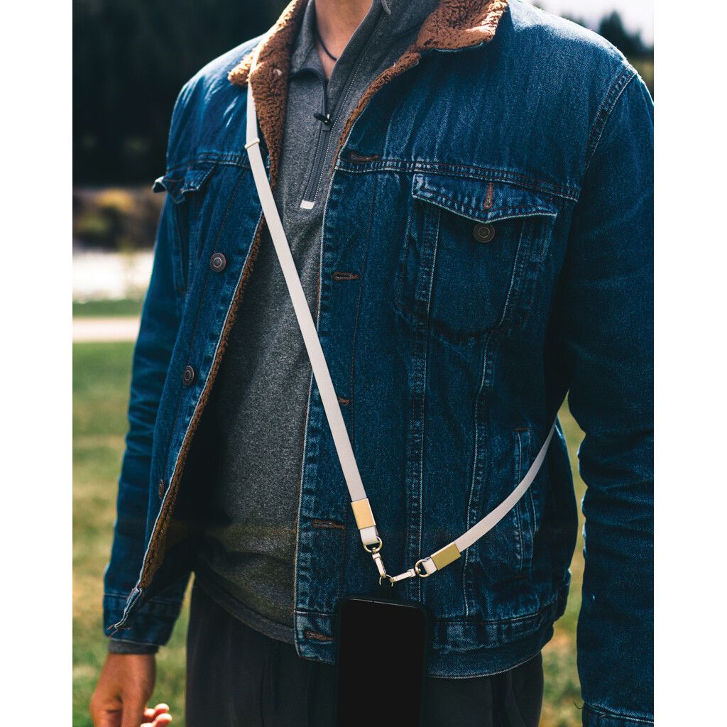 Nivo Crossbody-Handyband aus RCS recyceltem PET - grau-881