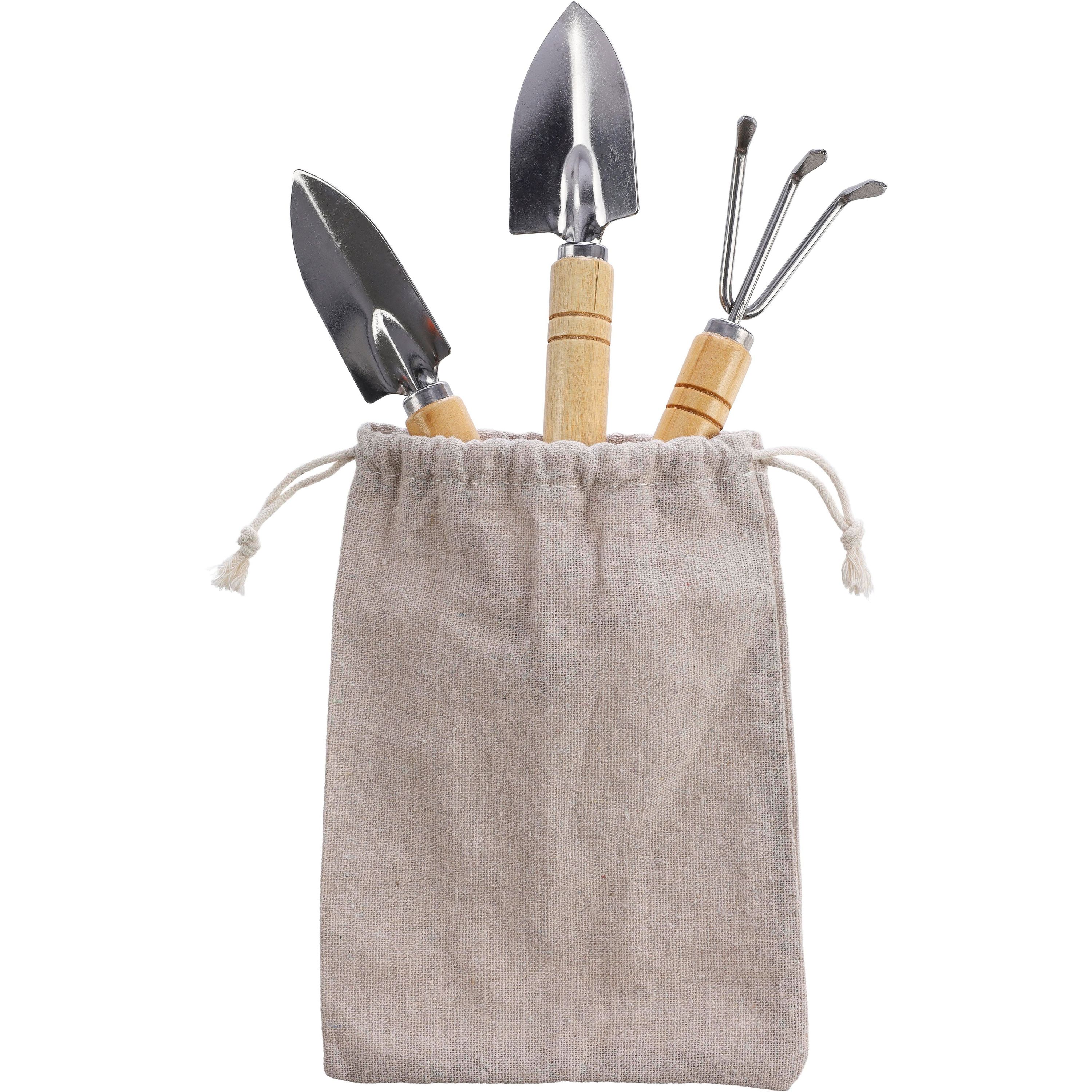 Gartengeräte-Set aus Holz Jeanette - khaki-544