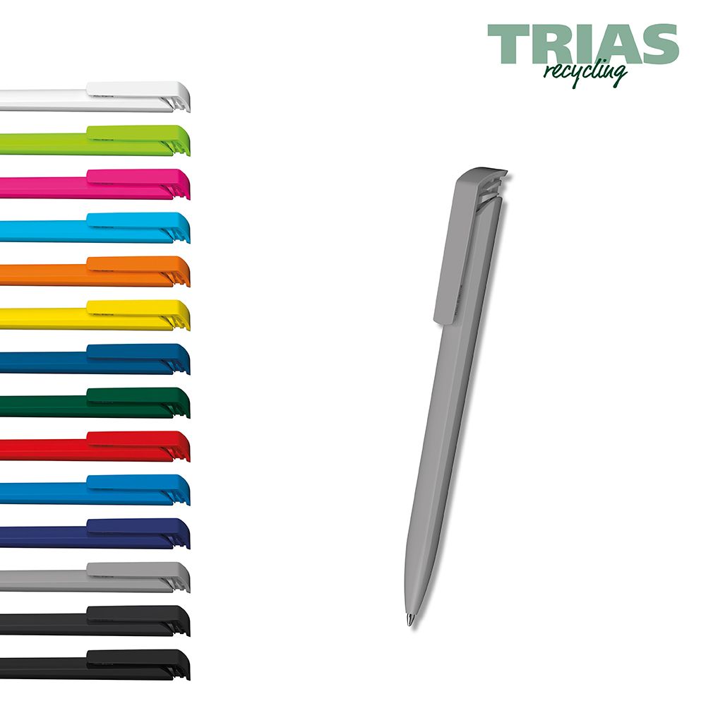 Druckkugelschreiber Trias recycling - hellblau-86