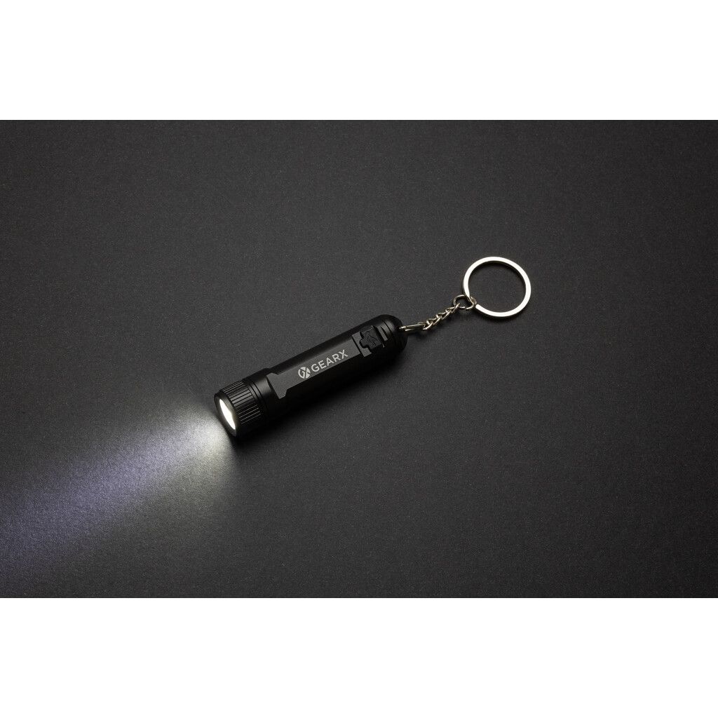 Gear X wiederaufladbare ultrahelle Key-Chain Taschenlampe - schwarz-687