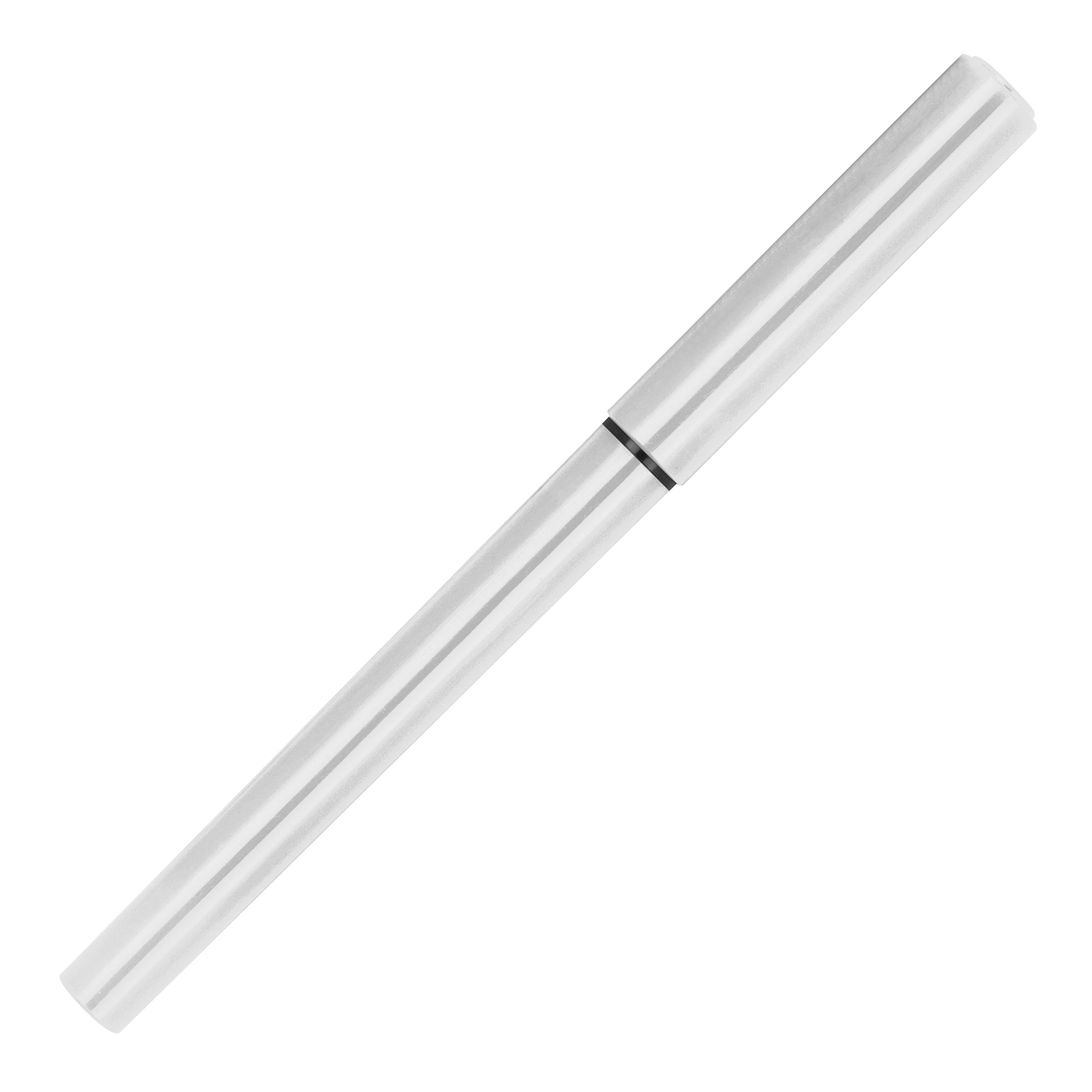 Rollerball mit Kappe - weiß-578