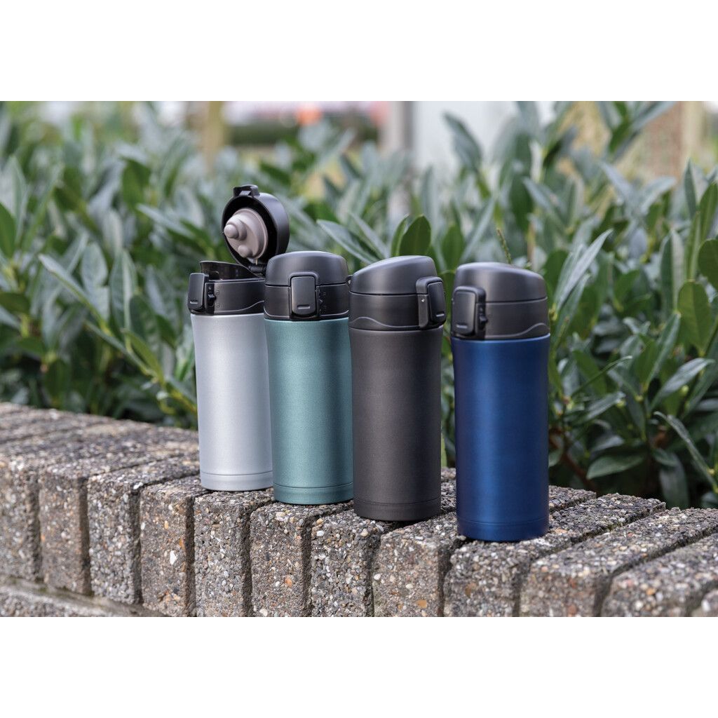 Metallic Easy-Lock Vakuum-Becher - grau-747