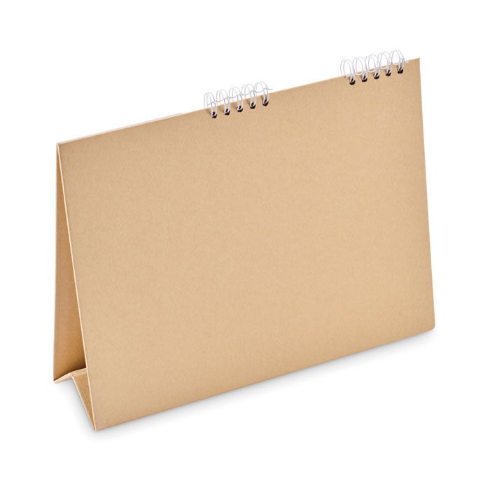 Tischkalender mit Memoblock CALENDOO - beige-549