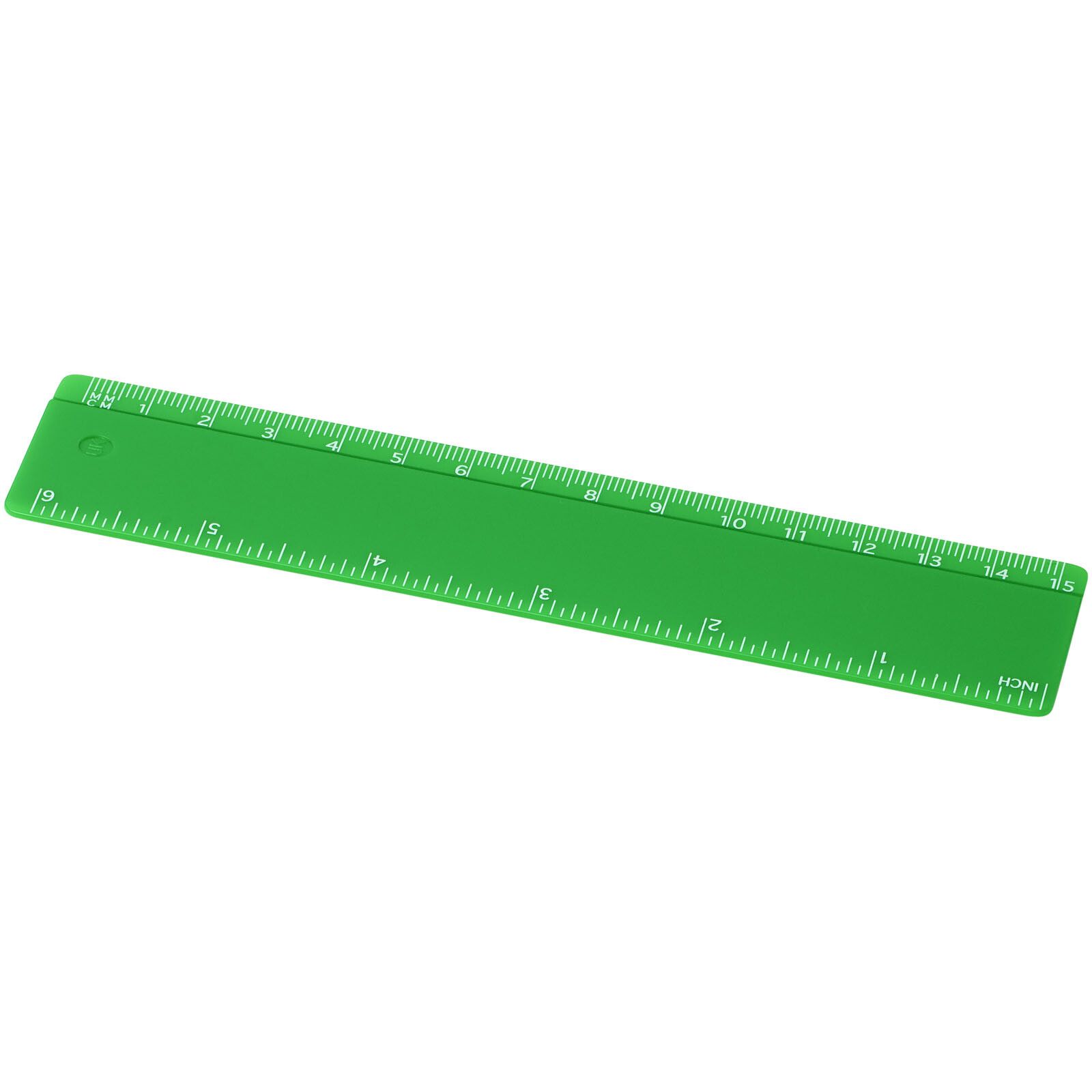 Refari 15 cm Lineal aus recyceltem Kunststoff - grün-890