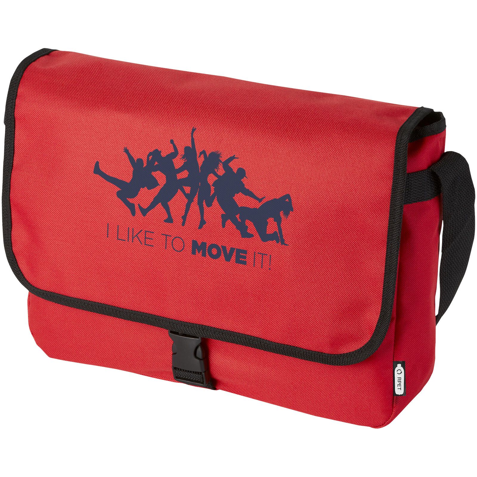 Retrend RPET Schultertasche 6L - rot-143