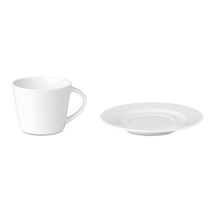 Cappuccino Tasse und Untertasse PARIS - weiß-58