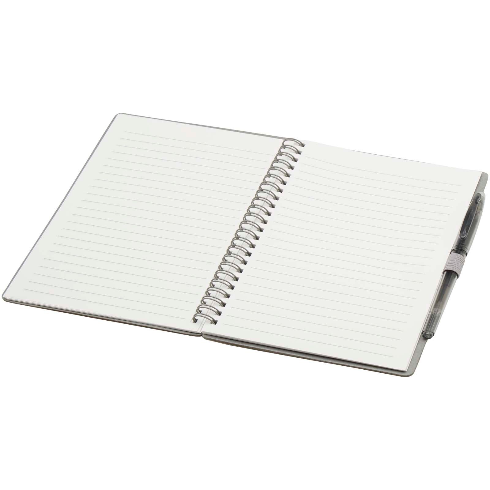 Slate A5 wiederverwendbares Hardcover Notizbuch und Stiftset (schwarze Mine) - grau-186