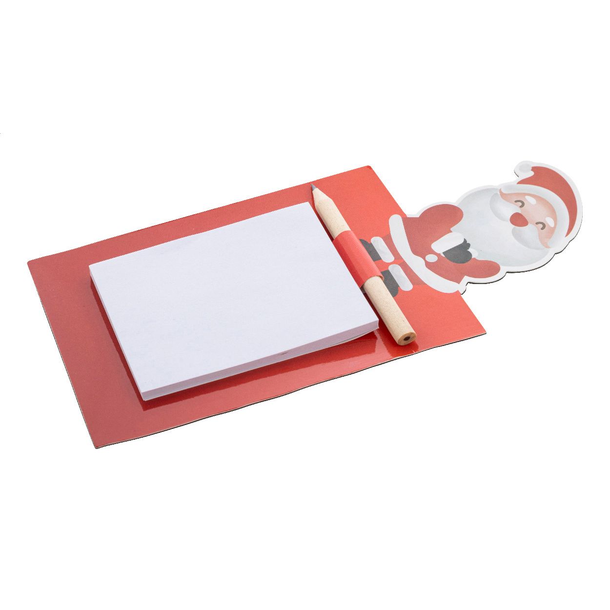Julliste Magnetischer Notizblock Weihnachten, Weihnachtsmann - rot-599