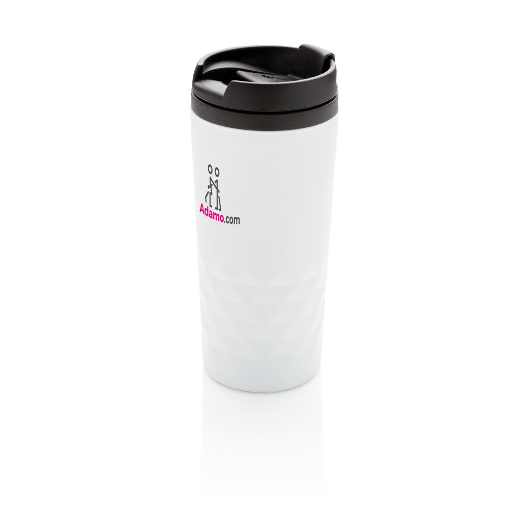 Geometrischer Becher - weiß-441
