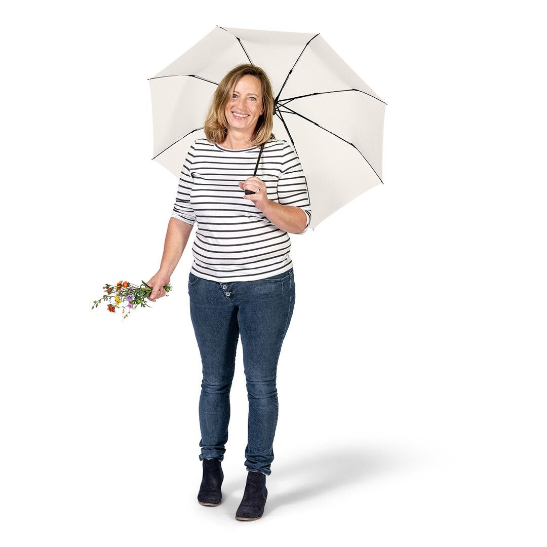 Taschenschirm ÖkoBrella mit waterSAVE® Bezug Ø98 cm - naturweiß-277