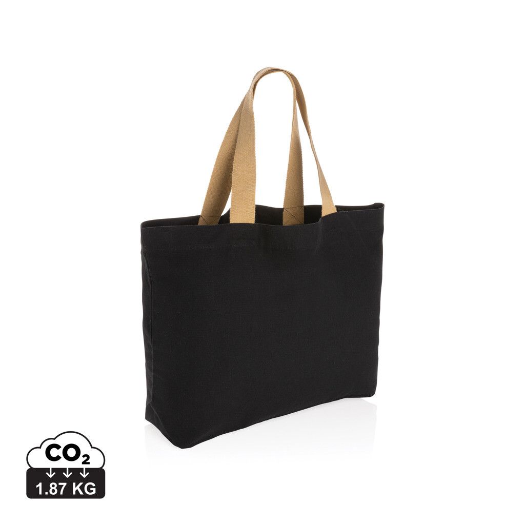Impact Aware™ 240g/m² große Tasche aus rCanvas, ungefärbt - schwarz-1