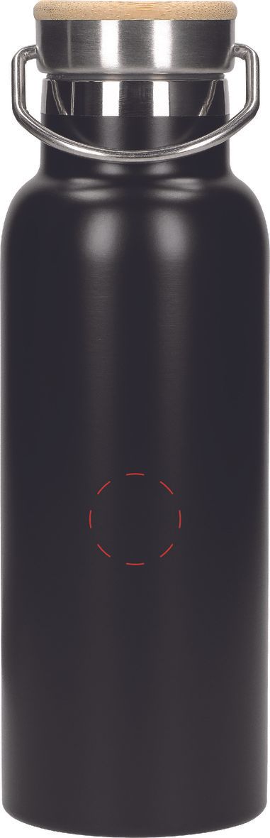 Veredelungsposition mittig auf Flasche