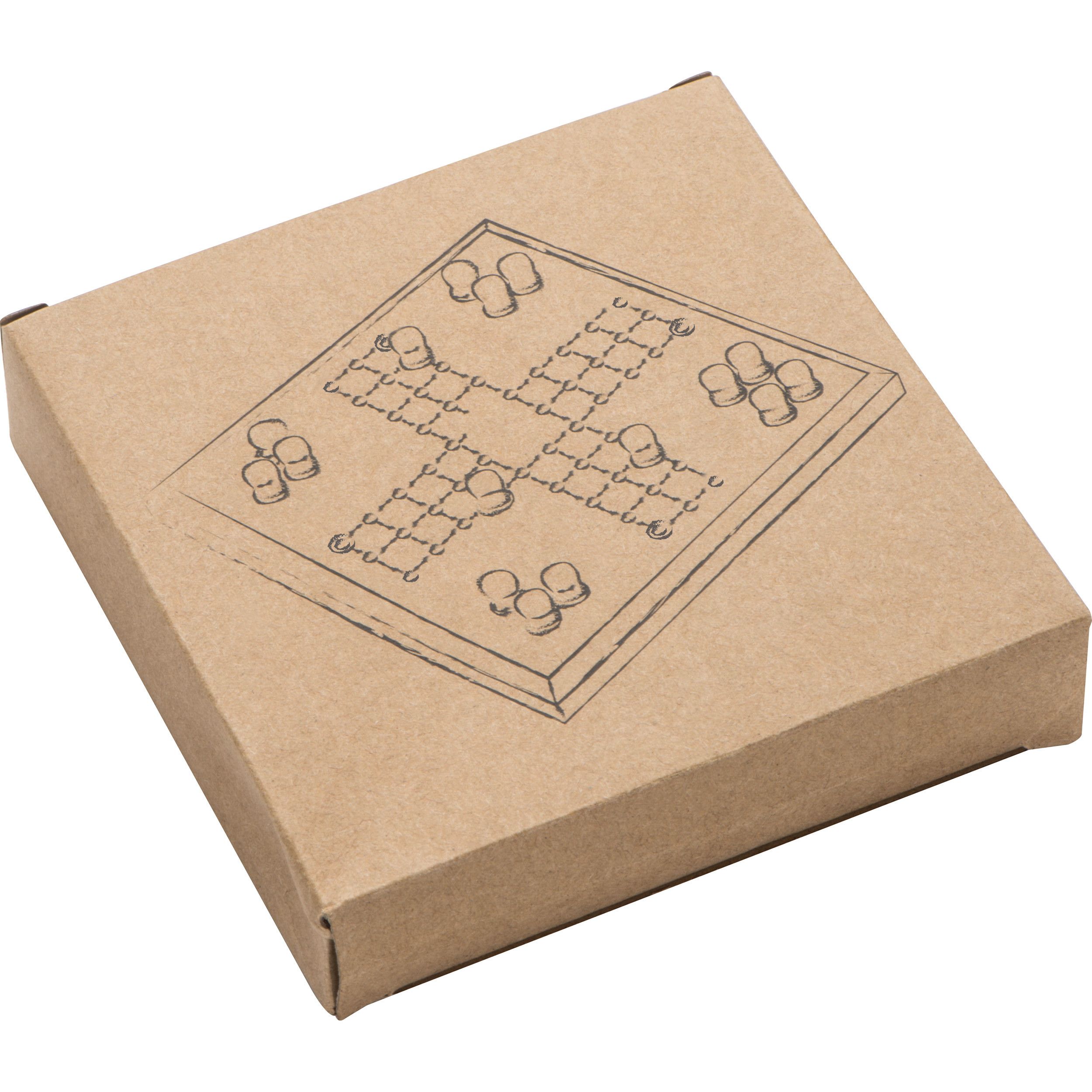 LUDO Spiel aus Holz - braun-593