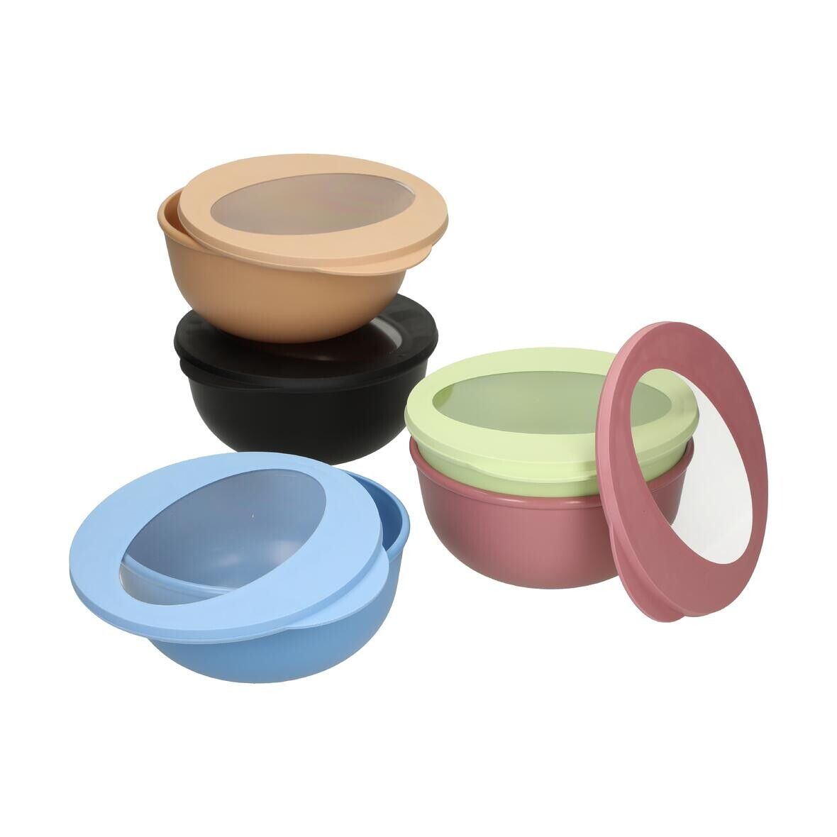 Food-Bowl ToGo, Deluxe, 1,0 l - behagliches blau - transparent-874