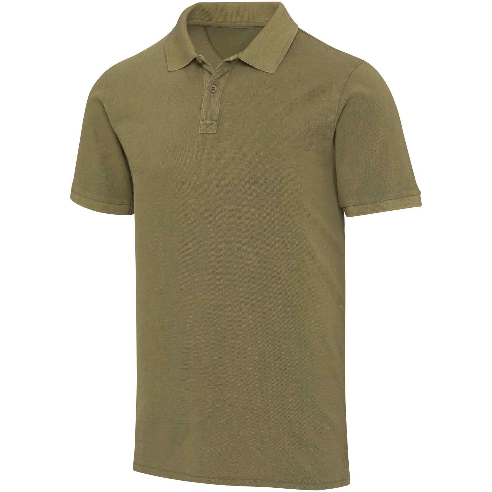 Calgary Poloshirt für Herren im Washed Look, 200 g/m2 - waldgrün-766