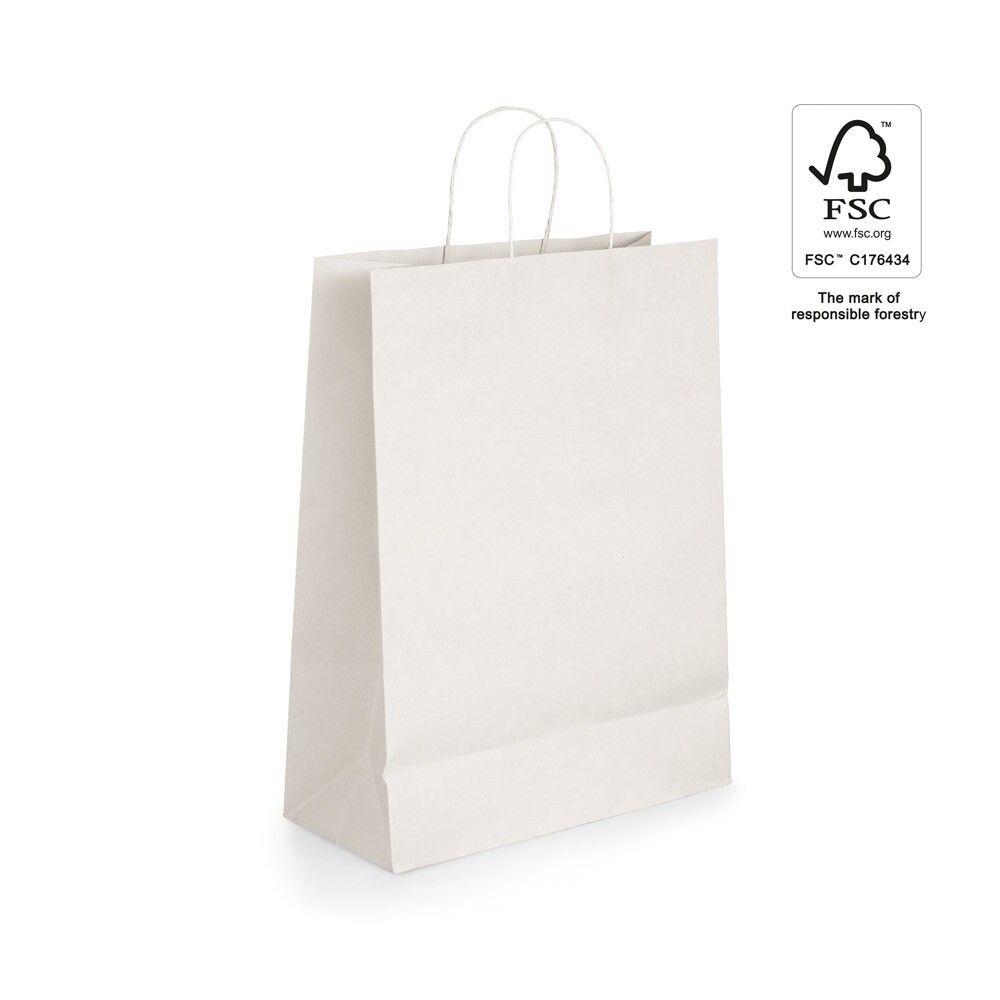 GRANT Tragetasche aus Kraftpapier (100 g/m²) - weiß-913